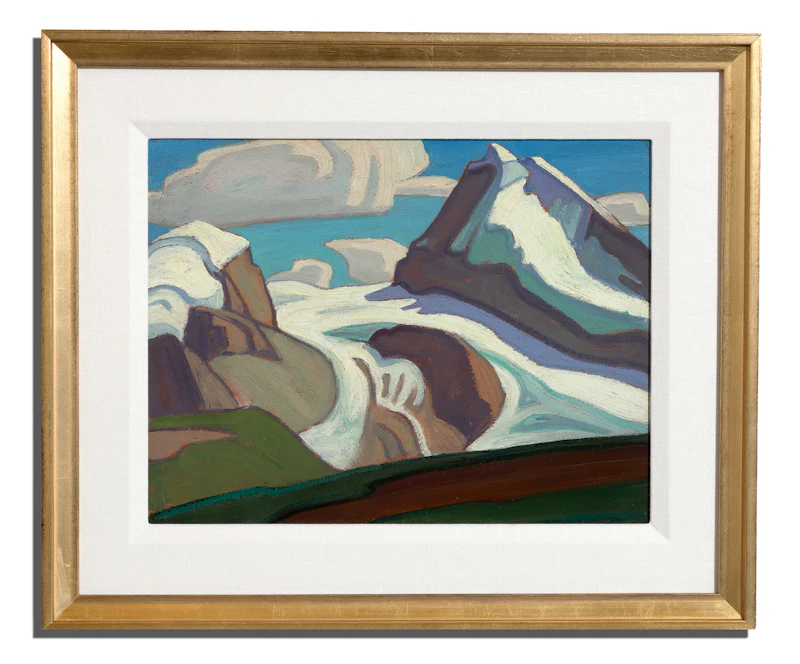 Lawren Stewart Harris, Coronet Mountain, Brazeau Glacier, 1924, oil on panel, circa 1924 - view 2