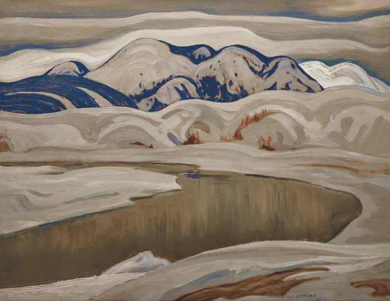 Alexander Young Jackson, The River, Baie-Saint-Paul, oil on canvas