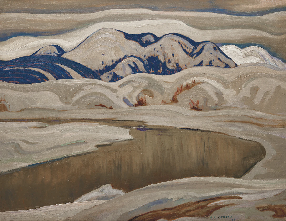 Alexander Young Jackson, The River, Baie-Saint-Paul, oil on canvas, 1929