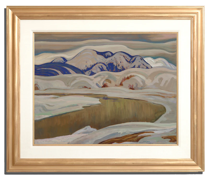 Alexander Young Jackson, The River, Baie-Saint-Paul, oil on canvas, 1929 - view 2
