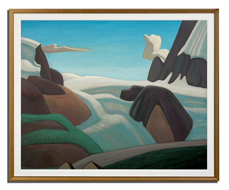 Lawren Stewart Harris, Brazeau Snowfield, Jasper Park. Mountain Painting XII, oil on canvas, 1924 - view 2