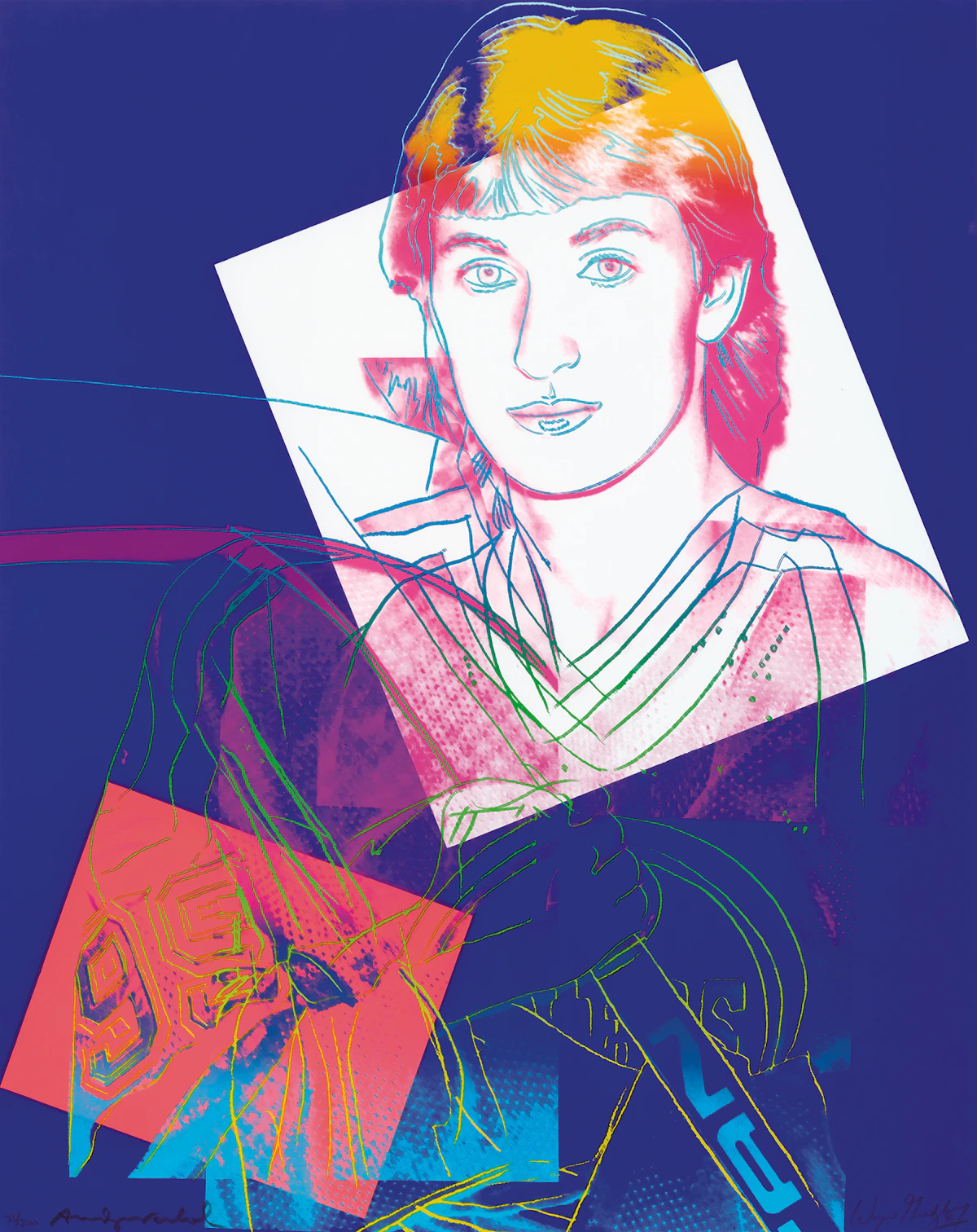 Andy Warhol, Wayne Gretzky #99 (F&S II.306), colour screenprint on Lenox Museum Board, 1984