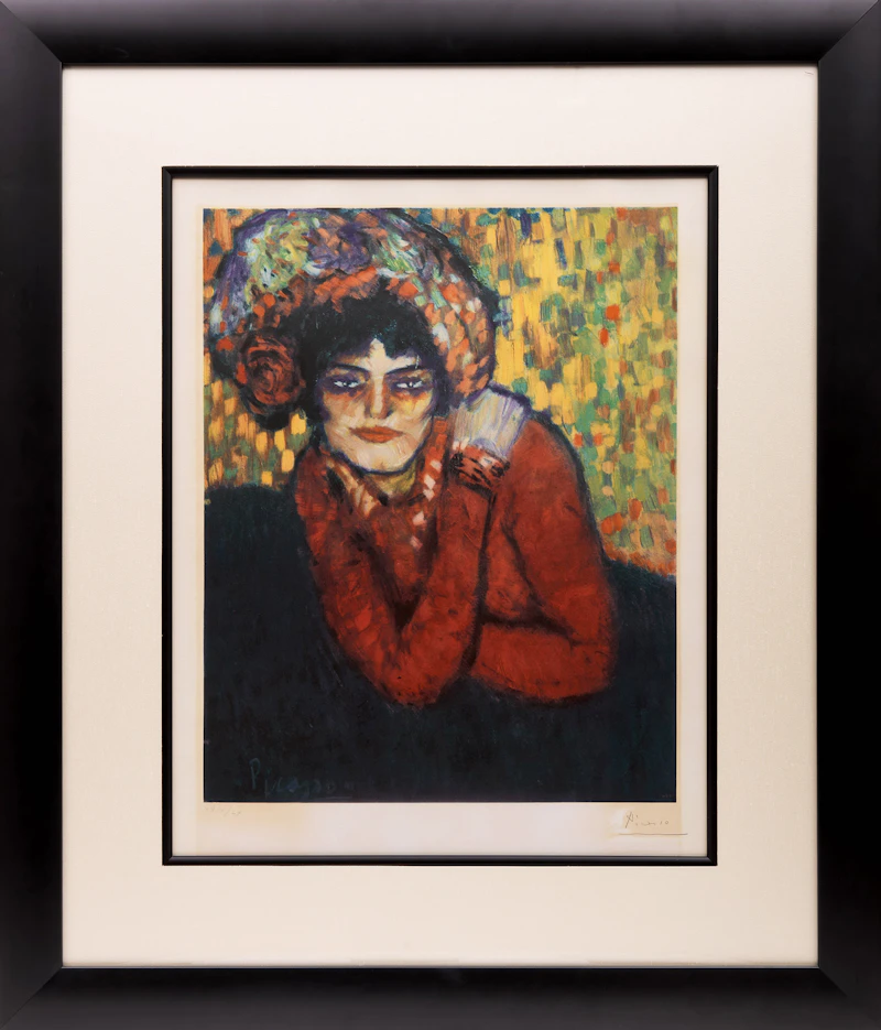 After Pablo Picasso, L'attente (Margot), colour lithograph, 1966 - view 2