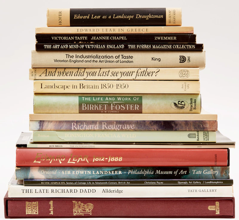 Books and Reference, A Selection of Eighteen English and Victorian Artist Reference Books, 18 books