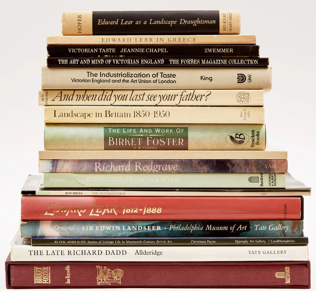 Books and Reference, A Selection of Eighteen English and Victorian Artist Reference Books, 18 books