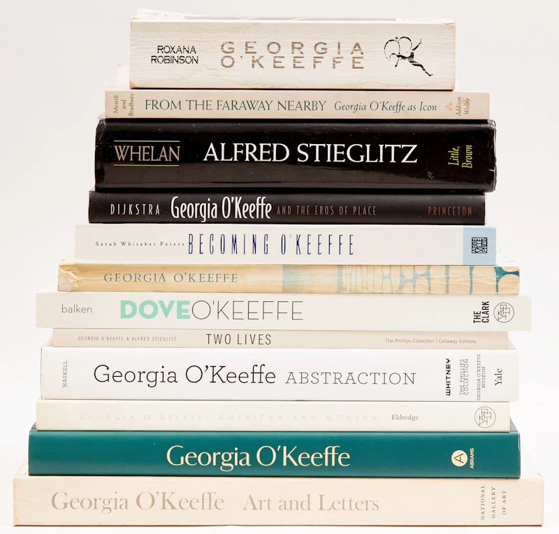 Books and Reference, A Selection of Twelve Art Reference Books on Georgia O'Keefe, 12 books