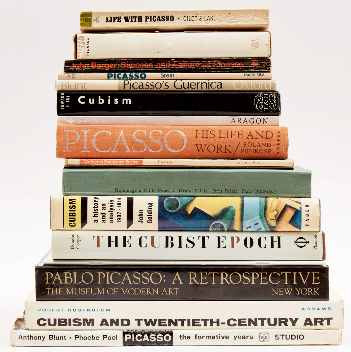 Books and Reference, A Selection of Seventeen Art Reference Books on Pablo Picasso and Cubism, 17 books