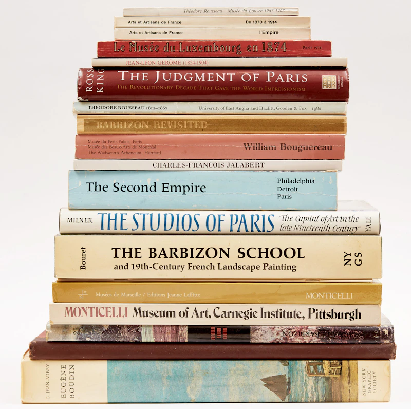 Books and Reference, A Collection of Nineteen French Artist Reference Books, 19 books