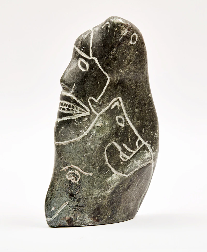 Unidentified Inuit Artist (Possibly George Arluk), Transforming Figure, soapstone, circa 1990 - view 2