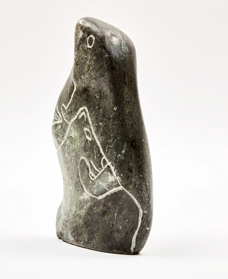 Unidentified Inuit Artist (Possibly George Arluk), Transforming Figure, soapstone, circa 1990 - view 3
