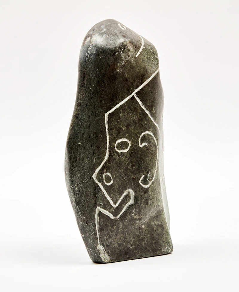 Unidentified Inuit Artist (Possibly George Arluk), Transforming Figure, soapstone, circa 1990 - view 4