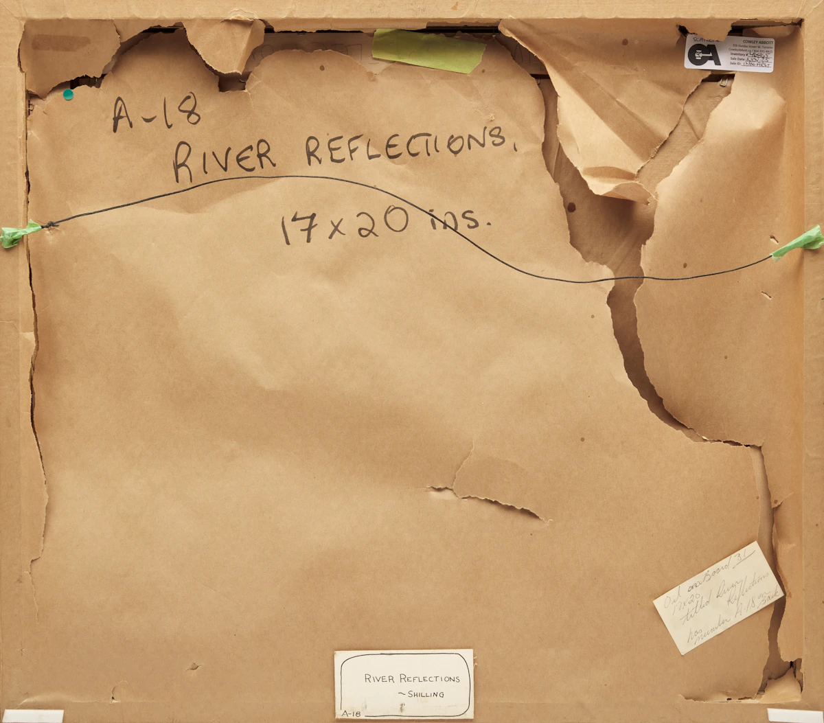 Arthur Shilling, River Reflections, oil on board, circa 1980
