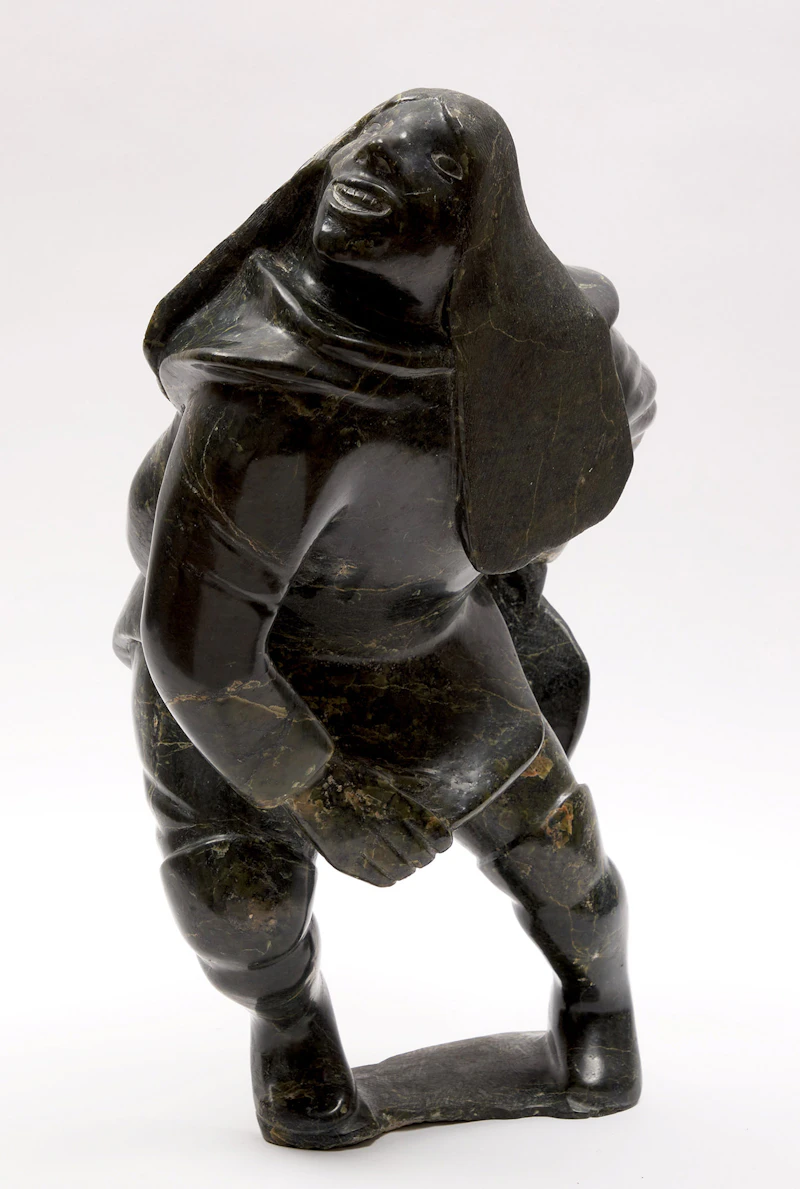 Qavaroak Tunnillie, Woman Dancing, stone - view 2