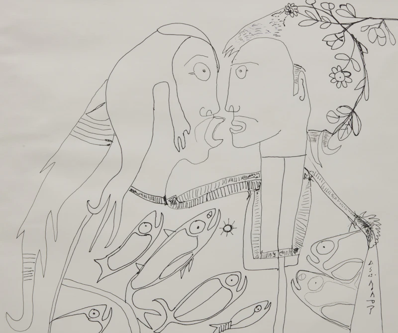 Ancestral Shamans Travelling in Time by Norval Morrisseau