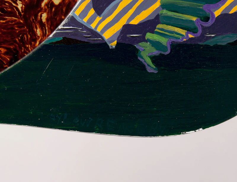 Lawrence Paul Yuxweluptun, Painted Guitar, hand-painted in oil on guitar, 1989 - view 3