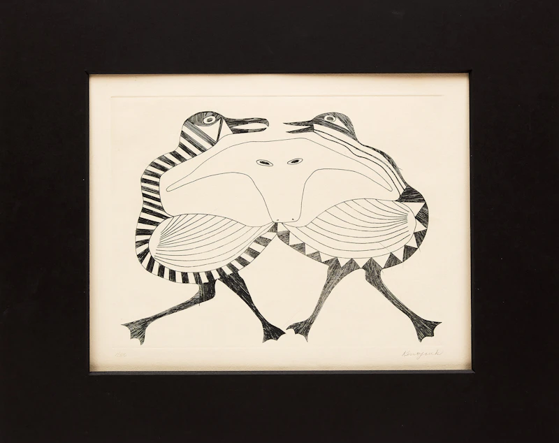 Kenojuak Ashevak, Birds, engraving - view 2