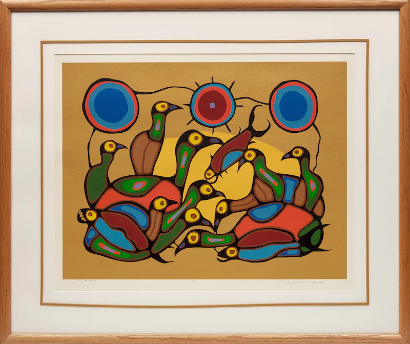 Norval Morrisseau, The Gathering, serigraph in colours - view 2