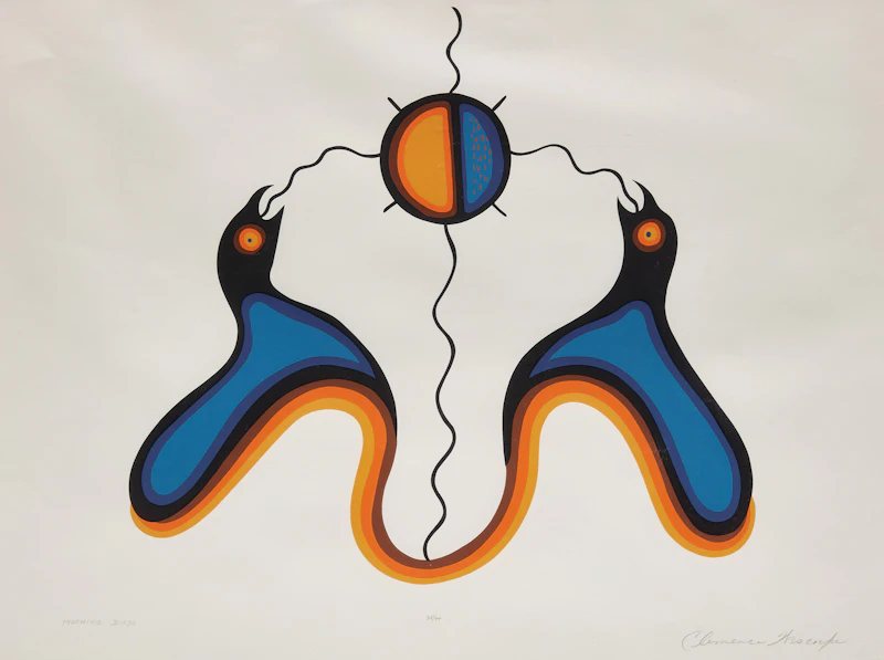 Clemence Westcoupe, Morning Birds, serigraph - view 1