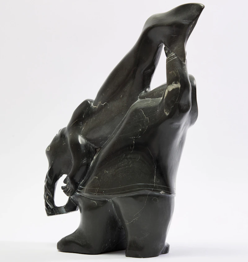 Davidee Kavik, Hunter and Sedna, stone - view 4