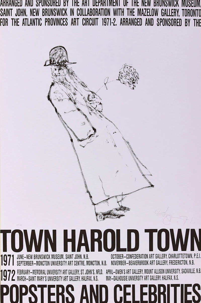 Harold Town: Popsters and Celebrities; Harold Town: French Post Card Drawings by Harold Barling Town