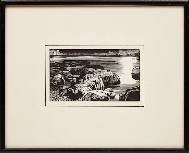 Frederick Alexander Fraser, Tobermory; Wiarton, Ontario , two wood engravings, circa 1931 - view 2