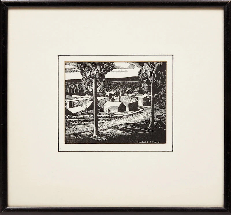Frederick Alexander Fraser, Tobermory; Wiarton, Ontario , two wood engravings, circa 1931 - view 5