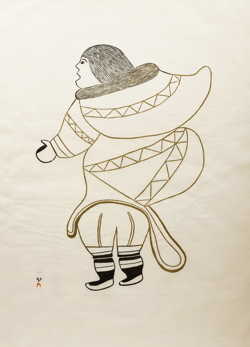 Pauta Saila, Young Mother, stonecut