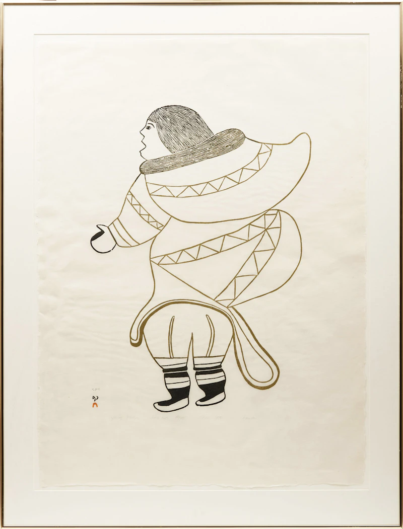 Pauta Saila, Young Mother, stonecut, 1975 - view 2