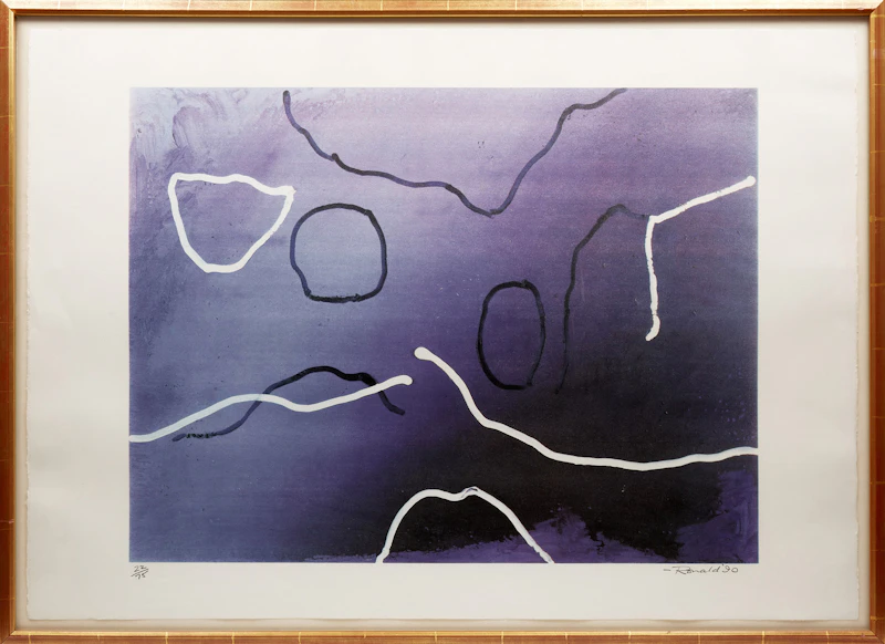 William Ronald, Untitled Abstraction, lithograph, 1990 - view 2