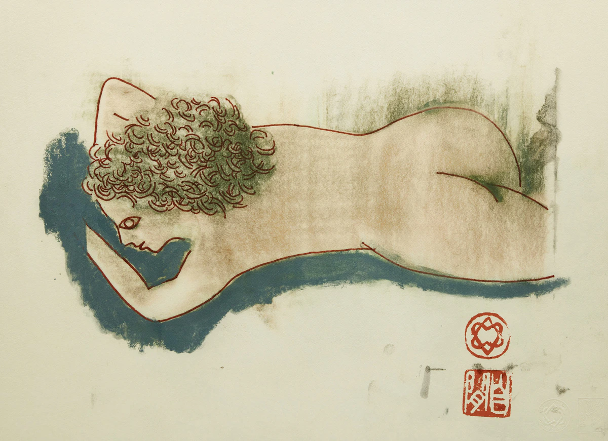Leonard Cohen, Her Hand in Sand #1; They Gave Me a Medal; Asleep at Last, three serigraphs and an autographed exhibition catalogue