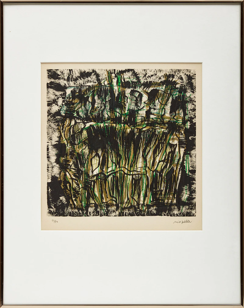 Jean Paul Riopelle, Mauvaise herbe, 1976, colour lithograph - view 2