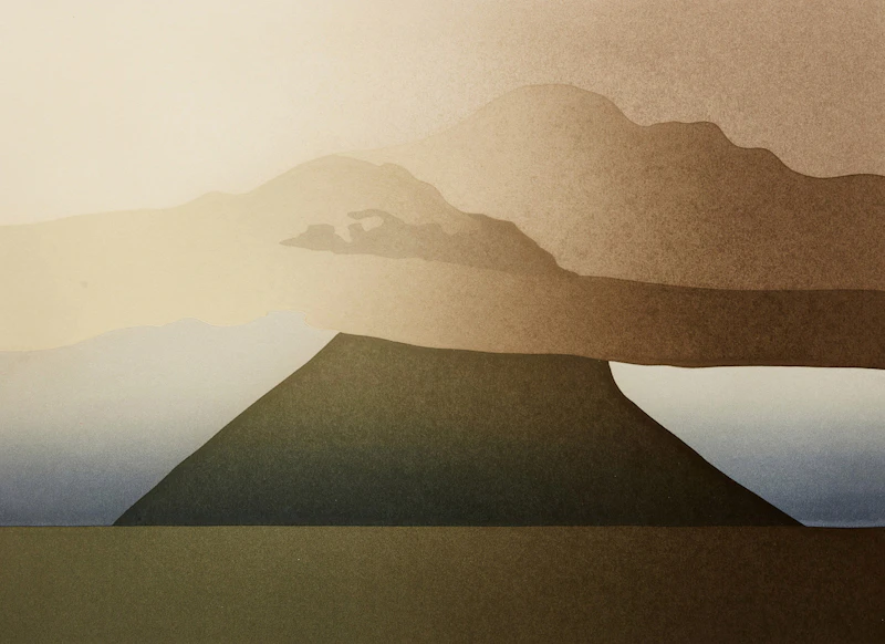 Toni Onley, Black Island/Coast Suite; White Mountain/Western Suite; Selkirk Range/Western Suite, three colour serigraphs