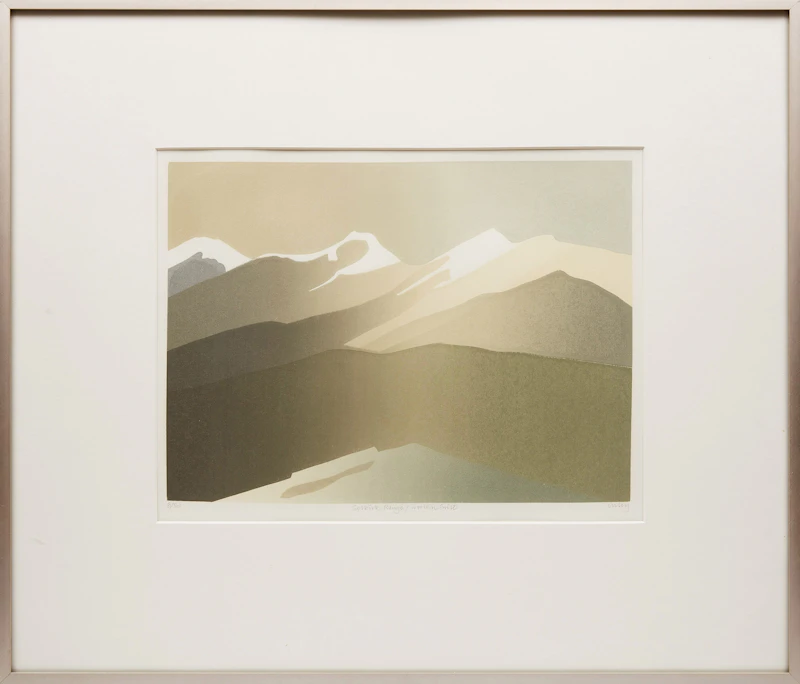 Toni Onley, Black Island/Coast Suite; White Mountain/Western Suite; Selkirk Range/Western Suite, three colour serigraphs - view 8
