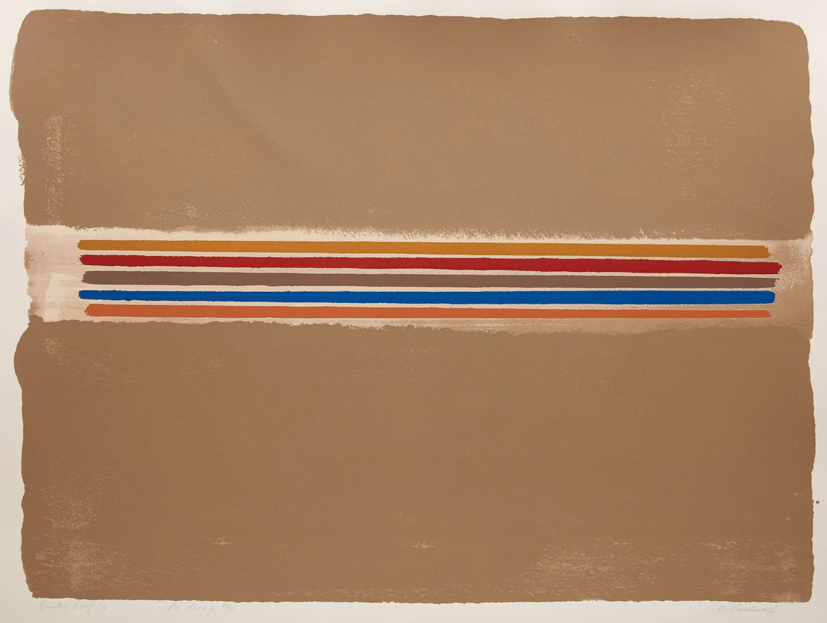 William Perehudoff, La Plonge #12, colour lithograph