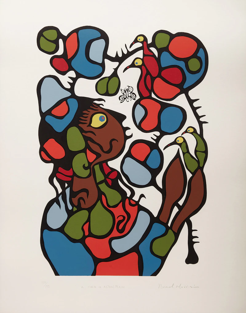 Norval Morrisseau, A Child in Astral Plain (from the Shaman Vision Series One), colour serigraph