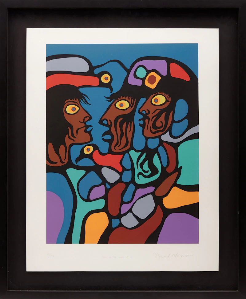 Norval Morrisseau, This Is The Way It Is (from the Shaman Vision Series One), colour serigraph - view 2