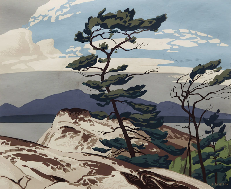 Alfred Joseph Casson, White Pine, colour serigraph