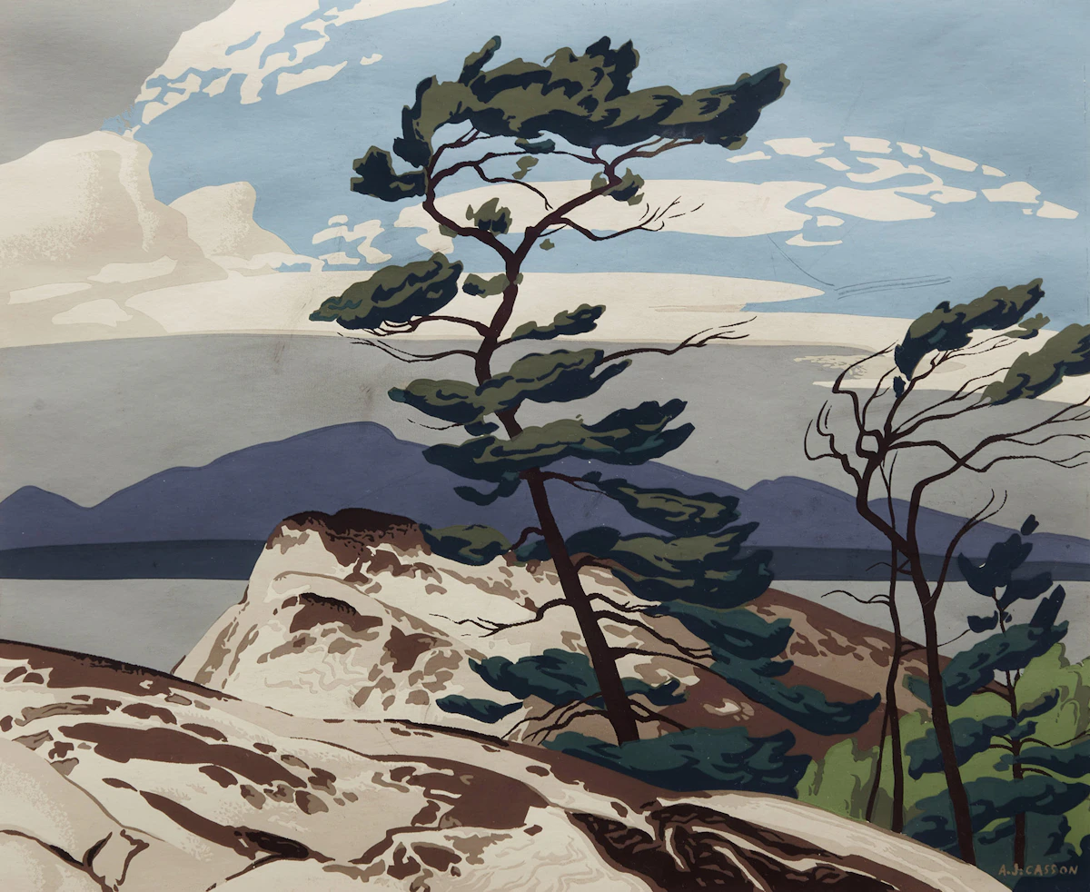Alfred Joseph Casson, White Pine, colour serigraph