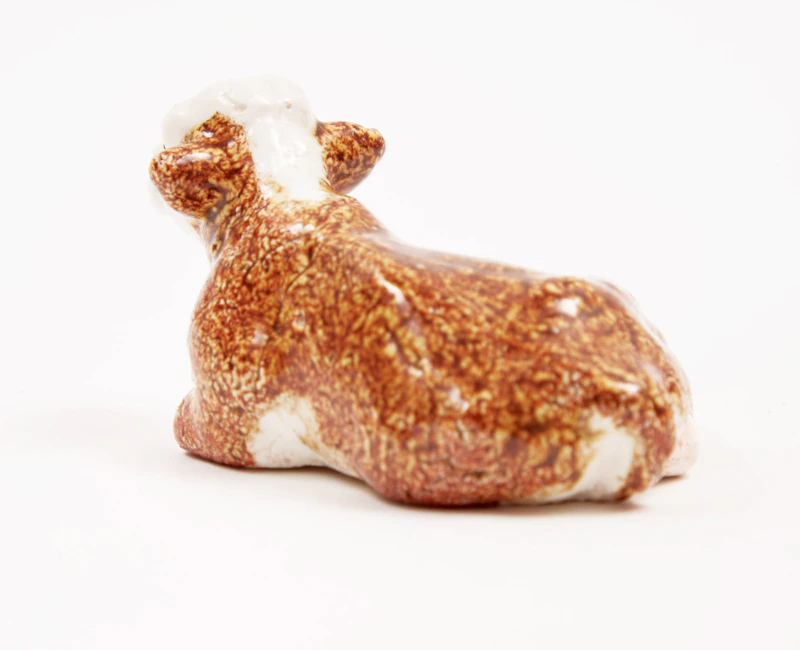 Joe Fafard, Calf Lying Down, glazed ceramic - view 3