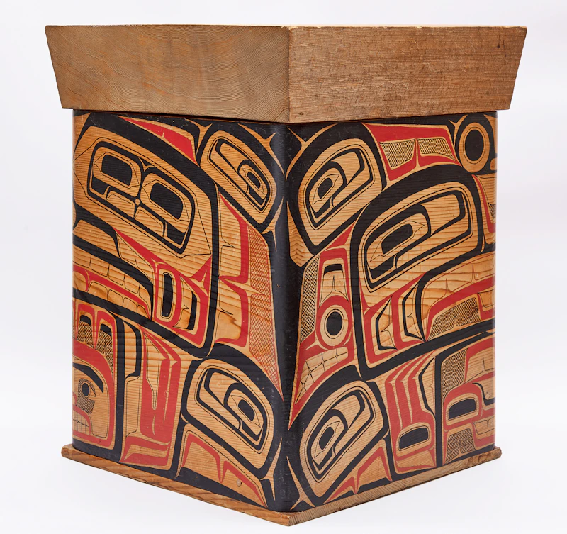 Chris Hindle, Bent Box, carved cedar, 1979 - view 2
