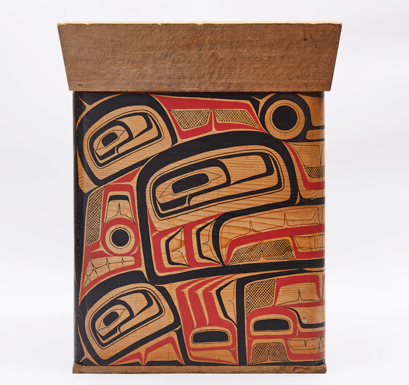Chris Hindle, Bent Box, carved cedar, 1979 - view 3
