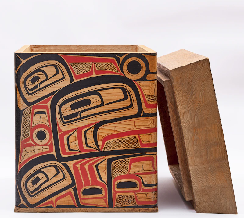 Chris Hindle, Bent Box, carved cedar, 1979 - view 4