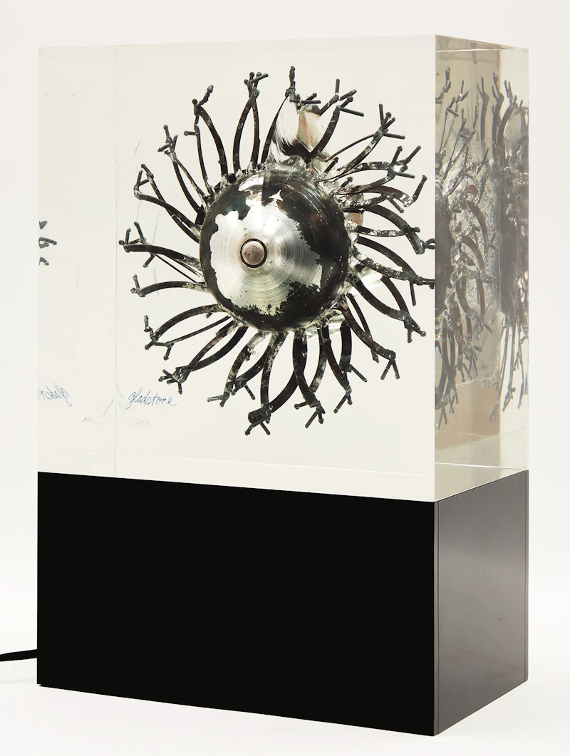 Gerald Gladstone, Untitled (Optical Orbital Series), mixed media (lucite and steel with original lightbox) - view 3