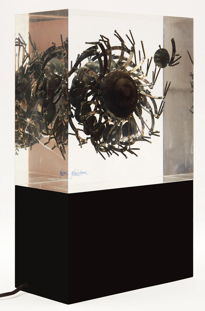 Gerald Gladstone, Untitled (Optical Orbital Series), mixed media (lucite and steel with original lightbox) - view 2