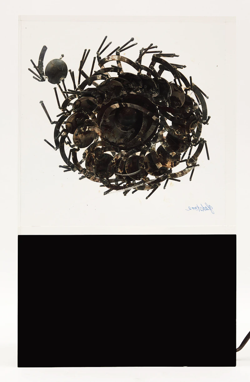 Gerald Gladstone, Untitled (Optical Orbital Series), mixed media (lucite and steel with original lightbox) - view 4