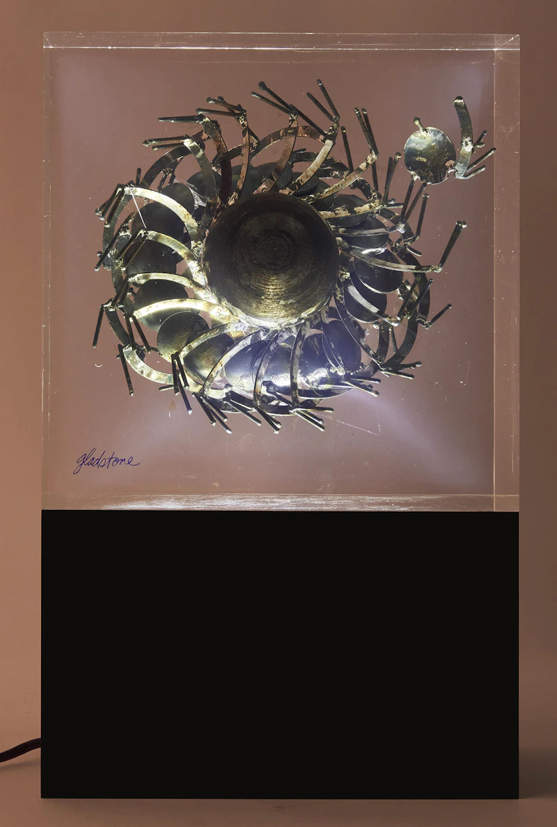 Gerald Gladstone, Untitled (Optical Orbital Series), mixed media (lucite and steel with original lightbox) - view 5