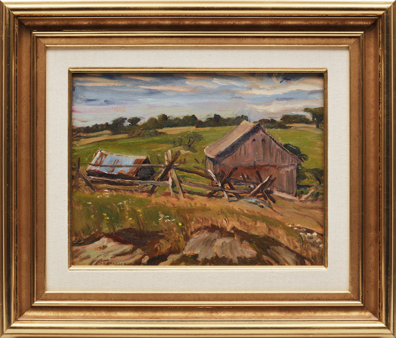 Alexander Young Jackson, Farm at Actinolite, oil on panel, 1963 - view 2