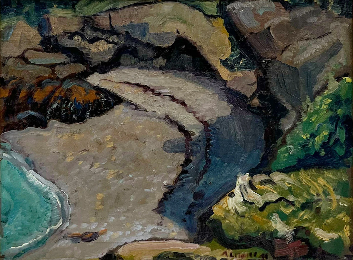 Arthur Lismer, Grand Manan Cove, N.B., 1947, oil on board