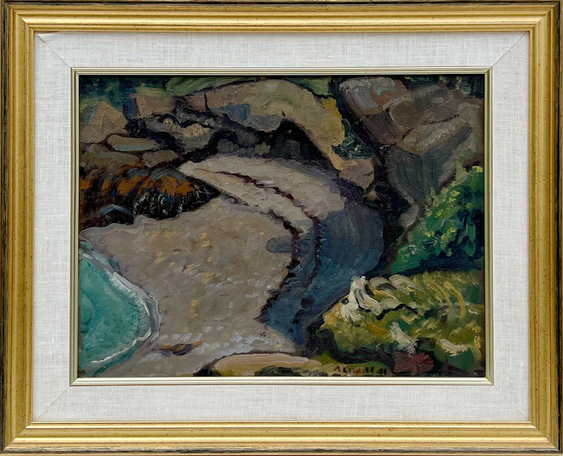 Arthur Lismer, Grand Manan Cove, N.B., 1947, oil on board - view 2