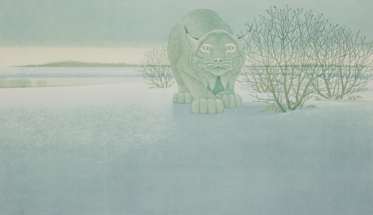 Christopher Pratt, The Lynx, photolithograph in colours, 1976